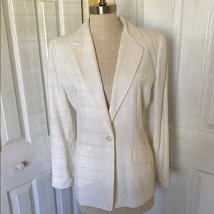 Linda Allard for Ellen Tracy linen Blazer size 6